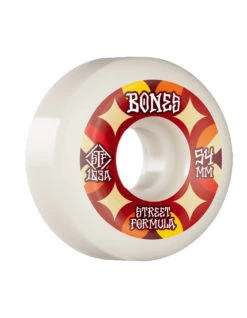 BONES SKATEBOARDS WHEELS STREET TECH FORMULA RETROS 54MM 103A