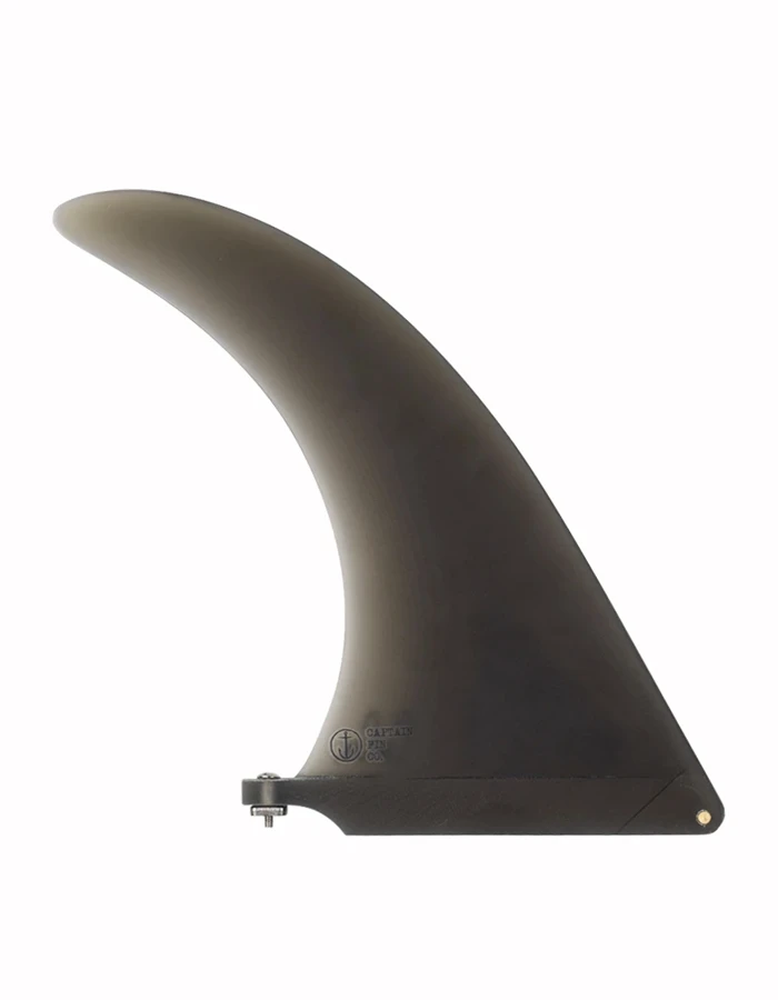 CAPTAIN FIN 9.0" LONGBOARD FIN FIBERGLASS CHRIS CHRISTENSON SMOKE - Image 2