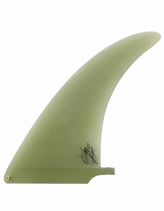 CAPTAIN FIN 9.0" LONGBOARD FIN FIBERGLASS JEFF MCCALLUM GLOW GLASS