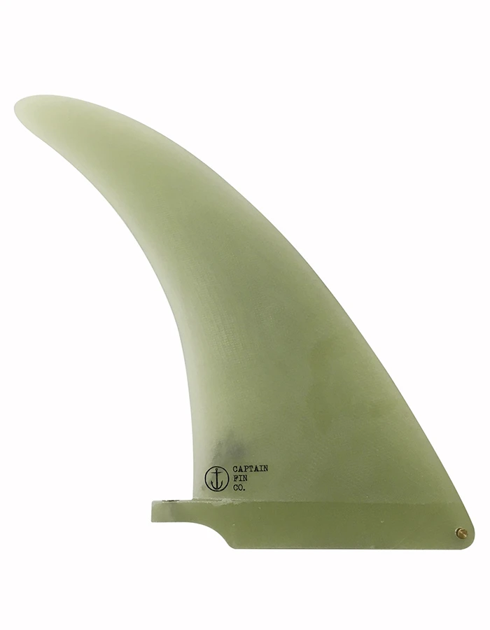CAPTAIN FIN 9.0" LONGBOARD FIN FIBERGLASS JEFF MCCALLUM GLOW GLASS - Image 2