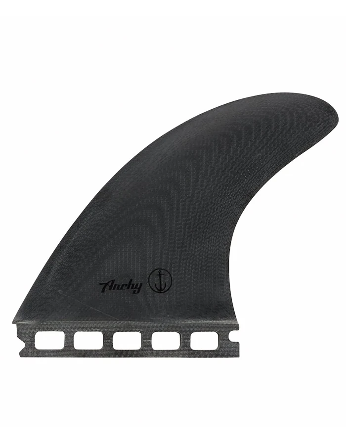 CAPTAIN FIN ARCHY MAN IN BLACK TRI FIN SET SINGLE TAB MEDIUM