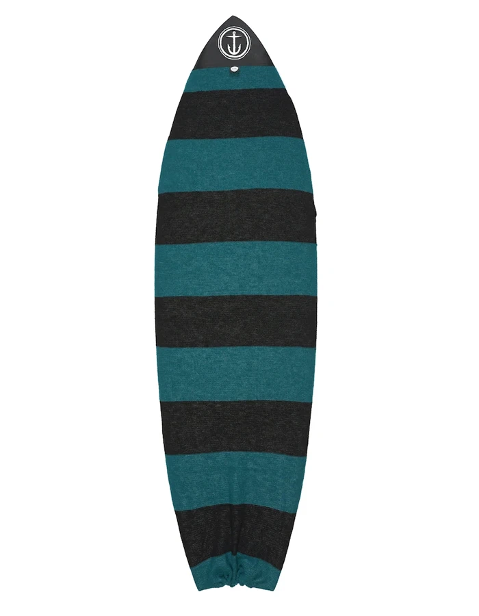 CAPTAIN FIN BOARDSOCK COVER STRETCH HYBRID BLACK GREEN