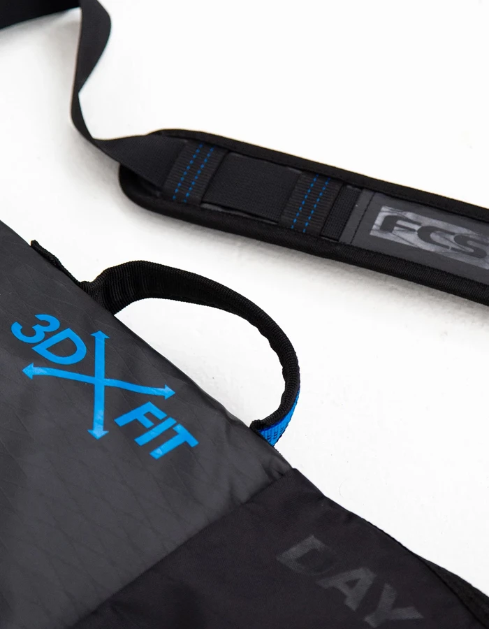 FCS SURFBOARD COVER SINGLE 6'7'' DAY FUNBOARD 3DXFIT BLACK - Image 3