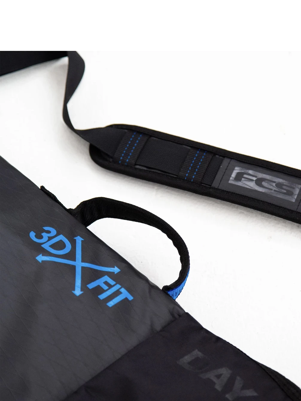 FCS SURFBOARD COVER SINGLE 8'0'' DAY FUNBOARD 3DXFIT BLACK - Image 3