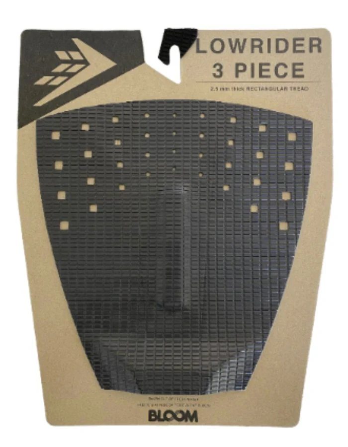 FIREWIRE LOW RIDER TRACTION PAD 3 PIECE CHARCOAL BLACK