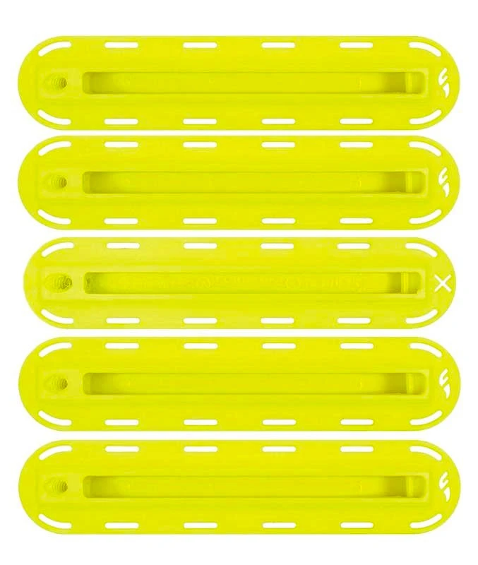 FUTURES FIVE SET FIN BOX NEON YELLOW