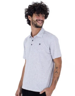 HURLEY POLO SHORT SLEEVE ACE VISTA WHITE HEATHER