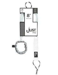 JUST LEASH REGULAR 8' WHITE REGULAR