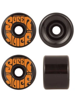 OJ WHEELS SUPER JUICE BLACK WHEELS 60MM