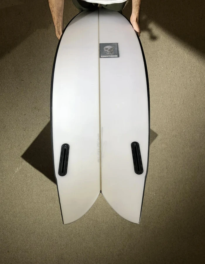 PUKAS 5'10" CHRIS CHRISTENSON PEGASO TWIN FIN BLACK - Image 3