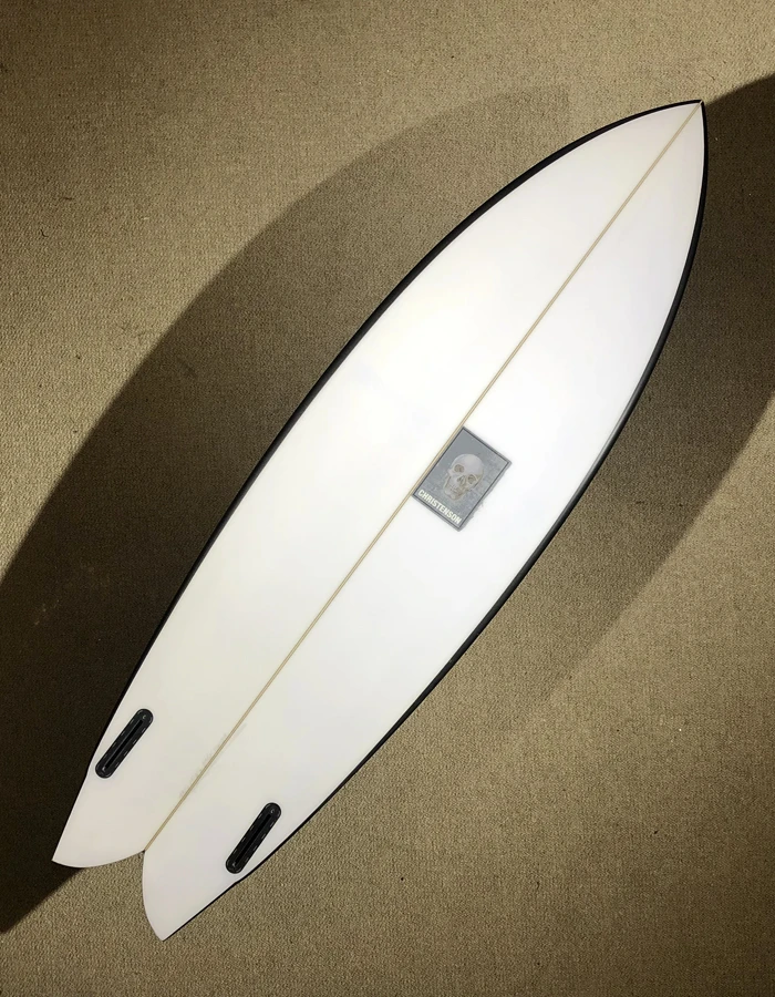 PUKAS 5'10" CHRIS CHRISTENSON PEGASO TWIN FIN BLACK - Image 4