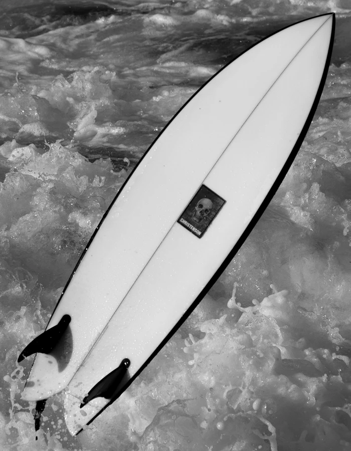 PUKAS 5'10" CHRIS CHRISTENSON PEGASO TWIN FIN BLACK - Image 5