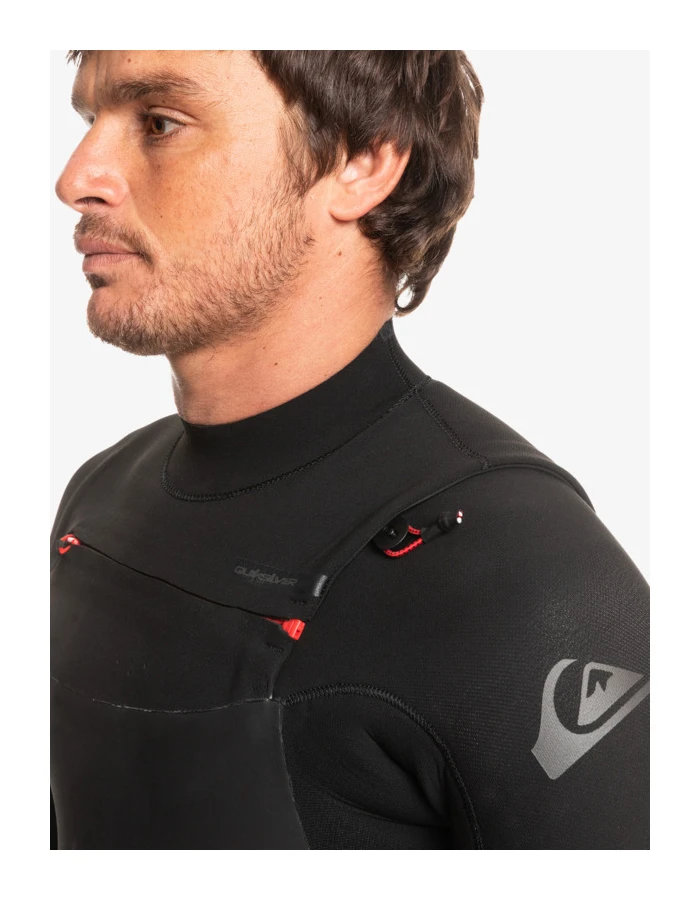 QUIKSILVER 4/3 MARATHON SESSION CHEST ZIP WETSUIT BLACK - Image 9