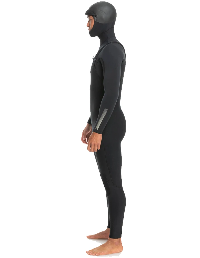 QUIKSILVER 5/4/3 HIGHLINE HOODED CHEST ZIP WETSUIT BLACK - Image 9