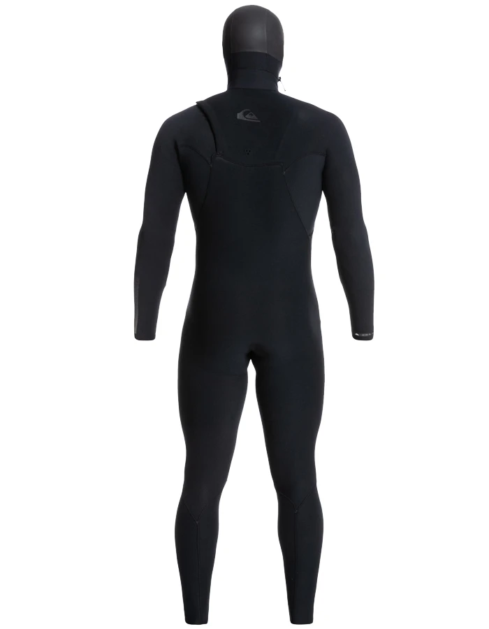 QUIKSILVER 5/4/3 HIGHLINE HOODED CHEST ZIP WETSUIT BLACK - Image 10