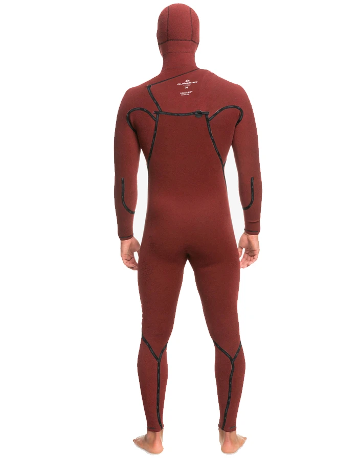 QUIKSILVER 5/4/3 HIGHLINE HOODED CHEST ZIP WETSUIT BLACK - Image 5