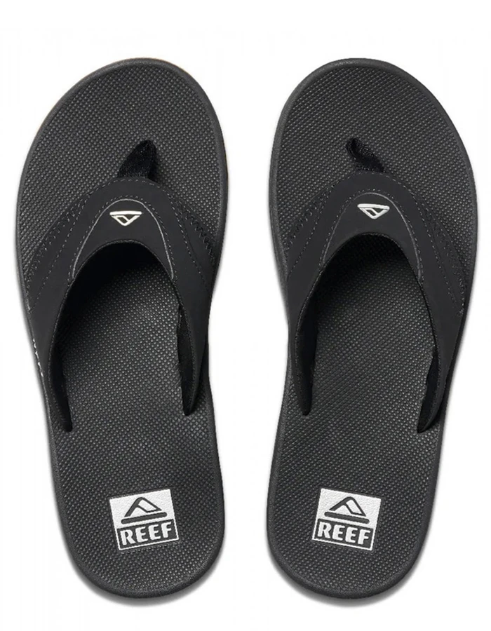 REEF SANDALS FANNING BLACK SILVER