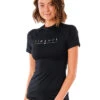 RIP CURL GOLDEN RAYS SHORT SLEEVE UV TEE BLACK