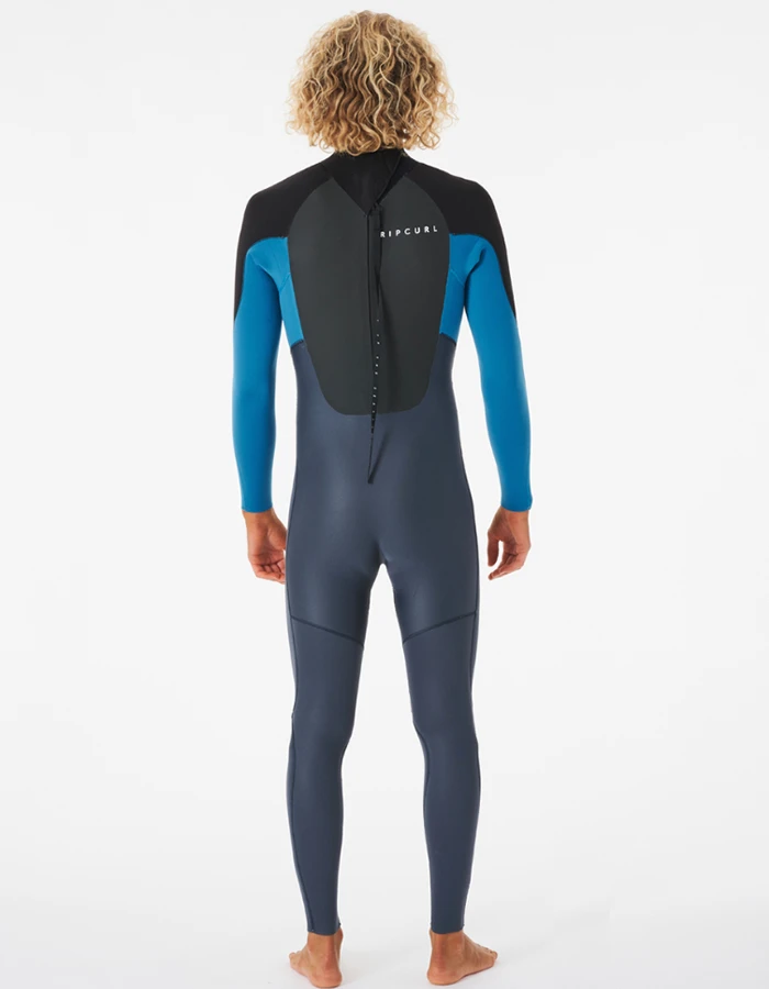 RIP CURL OMEGA 4/3 BACK ZIP WETSUIT BLUE - Image 3