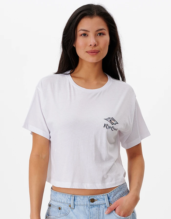 RIP CURL PSYCHEDELIC DREAMS SHORT SLEEVE CROP TEE - Image 2