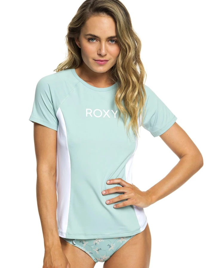 ROXY ON MY BOARD SHORT SLEEVE UPF50 RASH GUARD