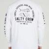 SALTY CREW LATERAL LINE LONG SLEEVE WHITE