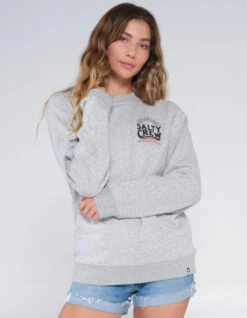 Salty Crew THE WAVE CREW CREW ATHLETIC HEATHER