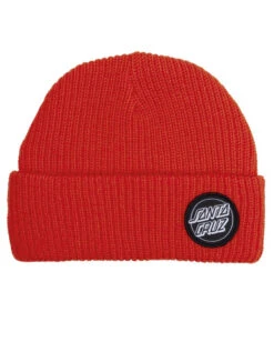 SANTA CRUZ OUTLINE DOT BEANIE RED
