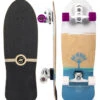 SMOOTHSTAR 31" JOHANNE DEFAY TEAL WHITE SURFSKATE COMPLETE