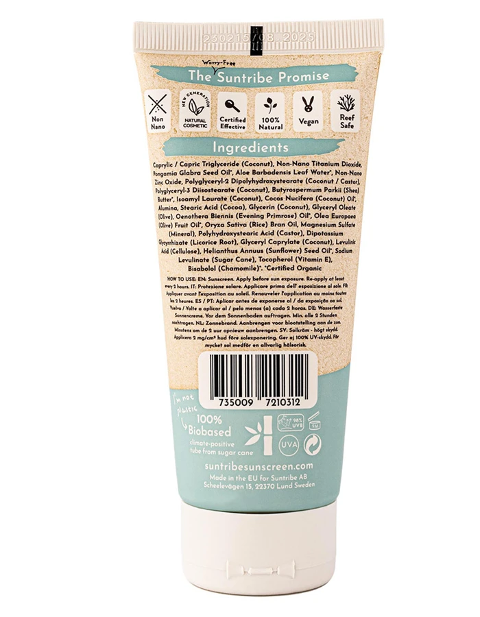 SUNTRIBE MINERAL BODY & FACE SUNSCREEN SPF50 100ML - Image 2