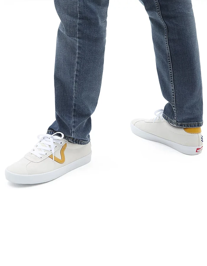 VANS SUEDE SPORT SHOES WHITE - Image 4