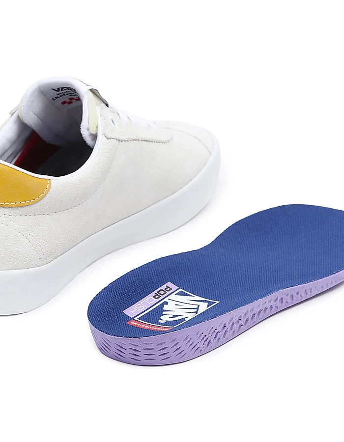 VANS SUEDE SPORT SHOES WHITE - Image 9