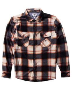VISSLA ECO-ZY LS POLAR FLANNEL OXSIDE