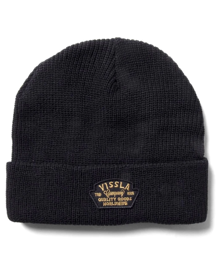 VISSLA SOLID SETS ECO BEANIE BLACK