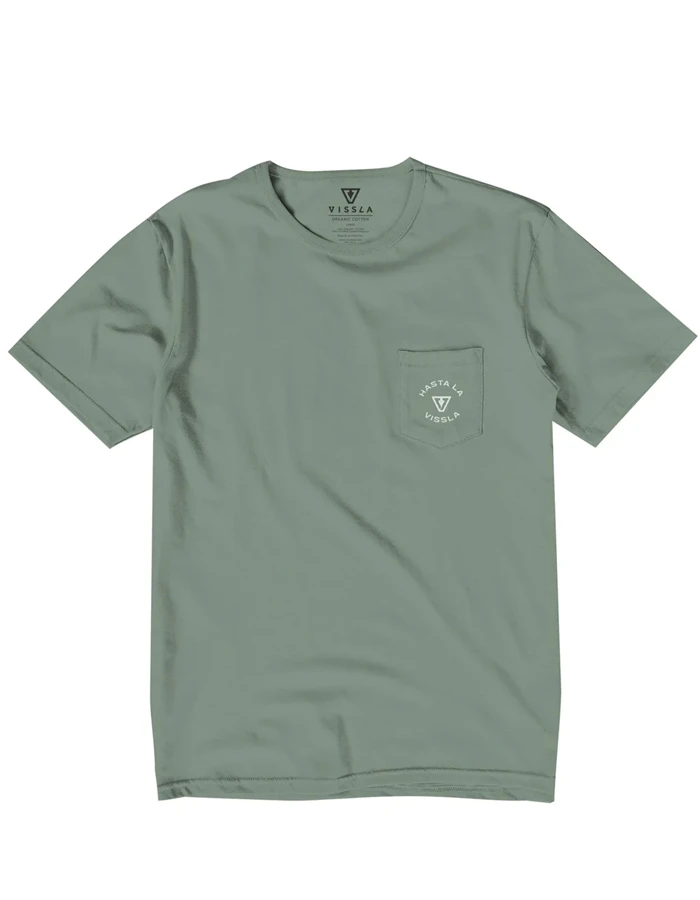 VISSLA HASTA LA VISSLA ORGANIC POCKET TEE JADE - Image 2