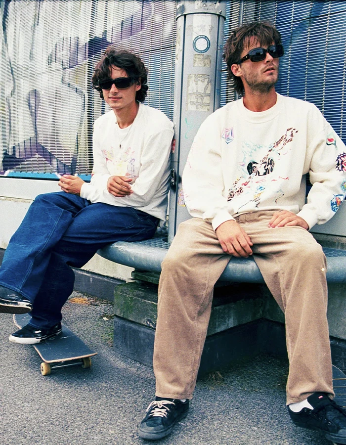 VOLCOM BILLOW TAPERED CORDUROY TROUSERS KHAKI - Image 9