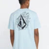 VOLCOM FIREFIGHT SHORT SLEEVE TEE MISTY BLUE
