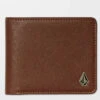 VOLCOM SLIM STONE S WALLET BROWN