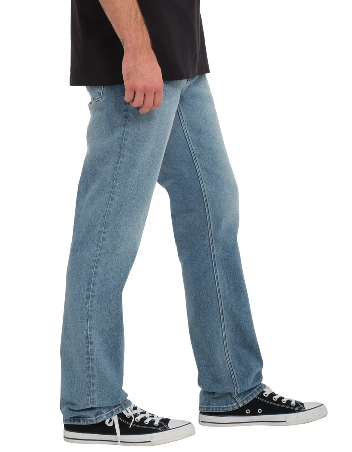 VOLCOM SOLVER DENIM JEANS OLD TOWN INDIGO - Image 3