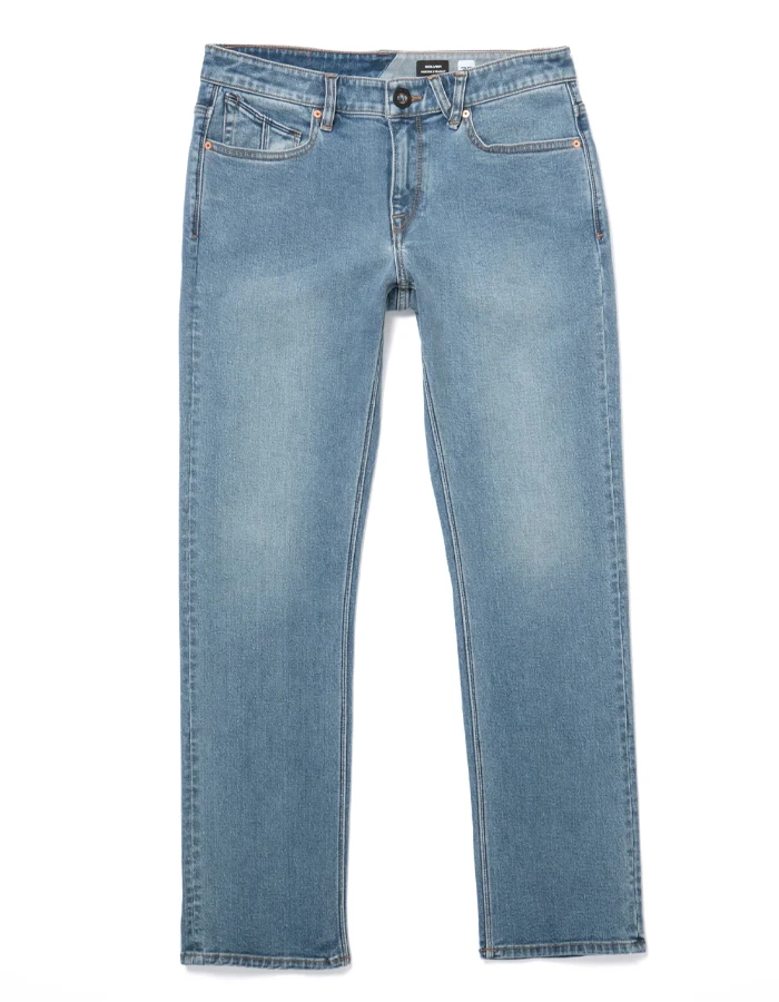 VOLCOM SOLVER DENIM JEANS OLD TOWN INDIGO - Image 4