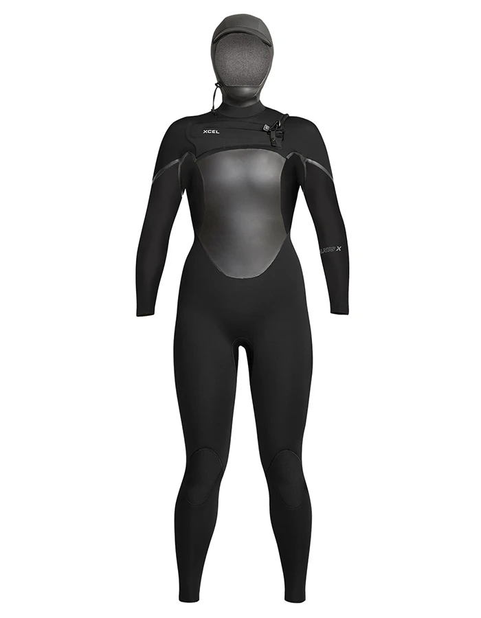 XCEL 5/4 WOMENS AXIS X HOODED WETSUIT BLACK